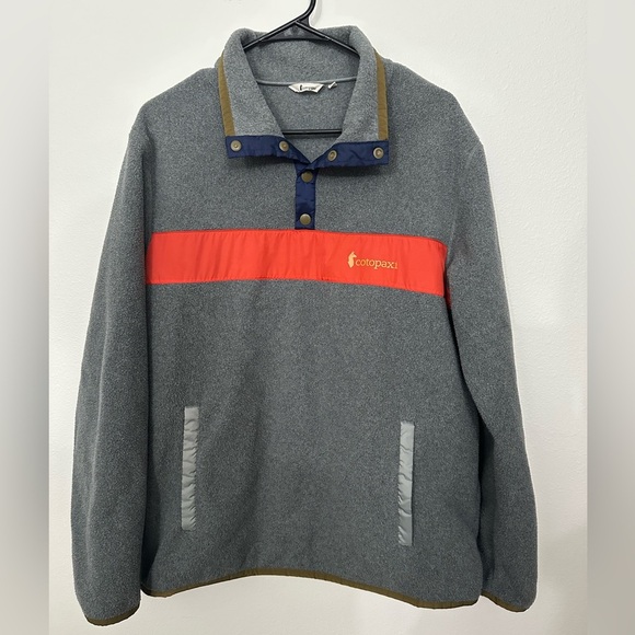 Cotopaxi TECA snap fleece pullover men’s medium volcanic action gray - Picture 2 of 6